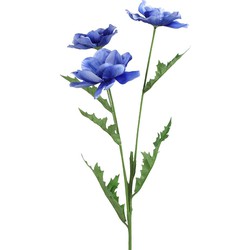 Anemone kunststof 20x15x77 cm blauw