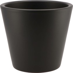 DK Design Bloempot Vinci - zwart mat - voor kamerplant - D19 x H21 cm - Plantenpotten