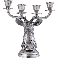 PTMD Thien Silver casted alu reindeer candleholder