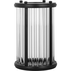 Richmond Windlicht Faey zwart groot (Black)