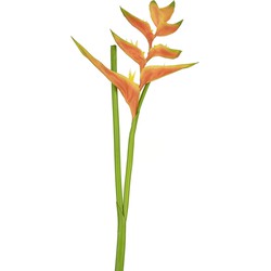 Greenmoods Kunstbloem Heliconia - Nep plant - 1 Stuk - 110cm - Oranje-