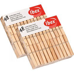 Wasknijpers - 48x - hout - knijpers - wasspelden - wasgoed ophangen - Knijpers