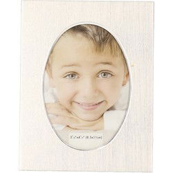 Fotolijst ovaal - zilver - voor kleine portret foto van 5,5 x 8 cm - Fotolijsten