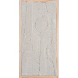 Wanddecoratie Devin Naturel - Wool Hanging 40 x 80 cm