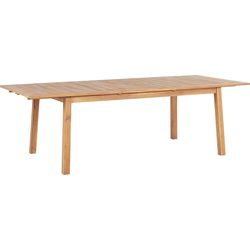 Beliani CESANA - Tuintafel-Lichte houtkleur-Acaciahout