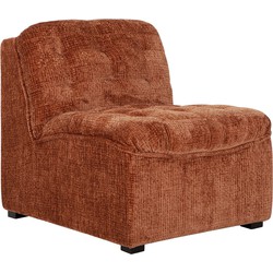 MUST Living Lounge chair Liberty,75x67x85 cm, glamour cinnamon
