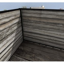 Balkonscherm planken horizontaal (150x90cm Enkelzijdig)
