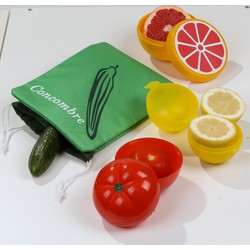 Bewaardozen voor fruit en groenten - Set van 4