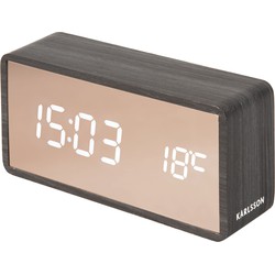 Alarm Clock Copper Mirror LED 