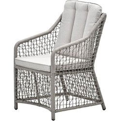 Vasto dining fauteuil - rope taupe - desert sand