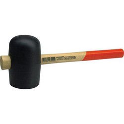 Skan rubberhamer 83mm zwart zacht