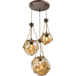 3-lichts slinger hanglamp  | Glas | Hanglamp | Transparant | Woonkamer | Eetkamer