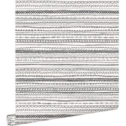 ESTAhome behang kanten linten zwart en wit - 0,53 x 10,05 m - 138841