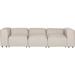 Beliani FALSTERBO - Modulaire Sofa-Beige-Fluweel