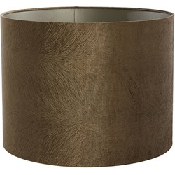 Light & Living - kap - Lubis - bruin - textiel - Ø 50cm - E27 - 2250546