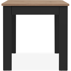Eettafel met afgeronde hoeken en 1 lade zonder handgreep, 80 cm  OSLO