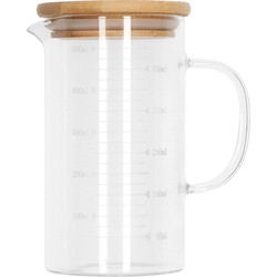 Krumble Maatbeker glas met deksel - 500 ml