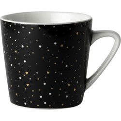 Dutch Rose Minimok Zwart Glitter