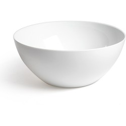 Plasticforte - Serveerschaal/saladeschaal - D26 x H12 cm - kunststof - wit - Serveerschalen