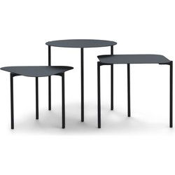 Spinder Design bijzettafel Do-Re-Mi - Zwart - Set van 3