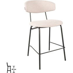 LABEL51 Barkruk Zack - Naturel - Boucle - Zithoogte 56