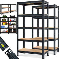 Stellingkast Zwart 180x90x40cm set 2 stuks