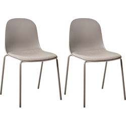 Beliani DORR - Vergaderstoel-Beige-Synthetisch materiaal