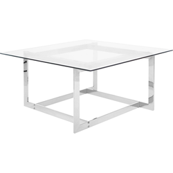 Beliani CRYSTAL - Salontafel-Zilver-Glas