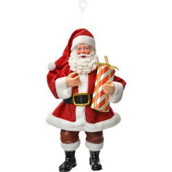 Clayre & Eef Kersthanger Kerstman Rood Textiel