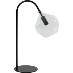 Light&living Tafellamp E14 28x17x50,5 cm RAKEL mat zwart+helder