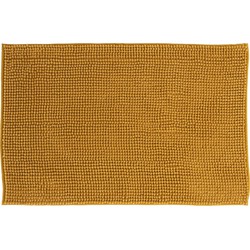 Atmosphera Badkamer kleedje/badmat - 50 x 80 cm - mosterdgeel - Badmatjes