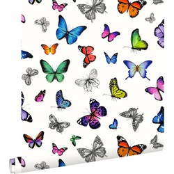ESTAhome behang vlinders multicolor - 53 cm x 10,05 m - 138507