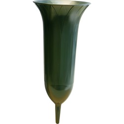 Kerkhof groene grafvaas 26 cm - Vazen