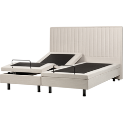 Beliani DUKE II - Tweepersoonsbed-Beige-Polyester