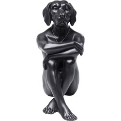 Kare Decofiguur Gangster Dog Black