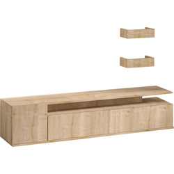 TV-meubel in eikendecor L180 cm - ALIKA