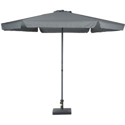 Delta parasol - Ø300 cm - carbon black - donker grijs