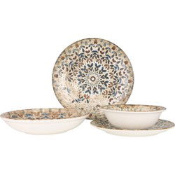 Rinart Serviesset (Medium) - Aztec - 24 delig - 6 Personen - Porselein