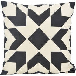 Black Aztec | 45 x 45 cm | Kussenhoes | Katoen/Linnen