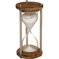 Atmosphera Zandloper cilinder - decoratie of tijdsmeting - H16 cm - Zandlopers