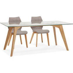 Design eettafel SALTO transparant