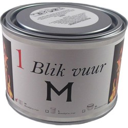 1x Vuurblik tuinfakkel 11 x 7,5 cm 4 branduren - Fakkels