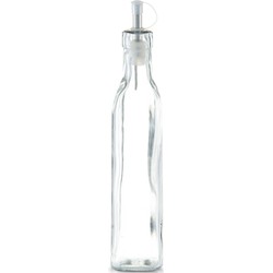 1x Glazen azijn/olie flessen met doseerdopje 270 ml - Olie- en azijnstellen