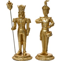 Figuur polyresin l10b10h28c goud a2 kerst