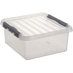 Sunware opbergbox - transparant - 18L - 40 x 40 x 20 cm - Opbergbox