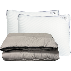 Troonz Slaapset Dreamscape Taupe - 2x Hoofdkussen Dreamscape Plus + Dreamscape Dekbed 240x220
