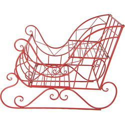 Clayre & Eef Arrenslee Kerst Groot 90x51x68 cm Rood Metaal