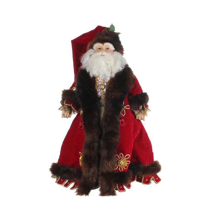 Katherine's collection europese kerstman pop maat in cm: 68 rood - 