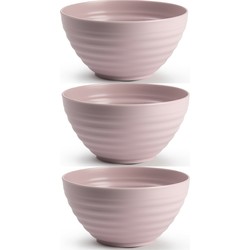 Plasticforte Schaaltjes - 6x - roze - kunststof - 15 x 8 cm - kom - Kommetjes