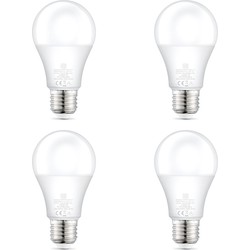 LED A60 E27 9W 806LM DIMBAAR WARM WIT (4PCS)